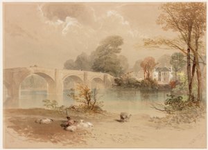 Puente e Inn de Chollerford de Thomas Miles II Richardson